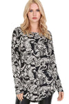 Elissia Long Sleeve Paisley Print Top - bejealous-com