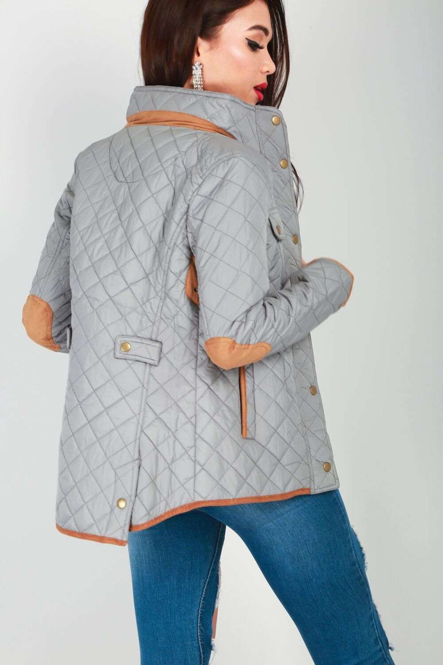 Ella Quilted Patched Jacket - bejealous-com