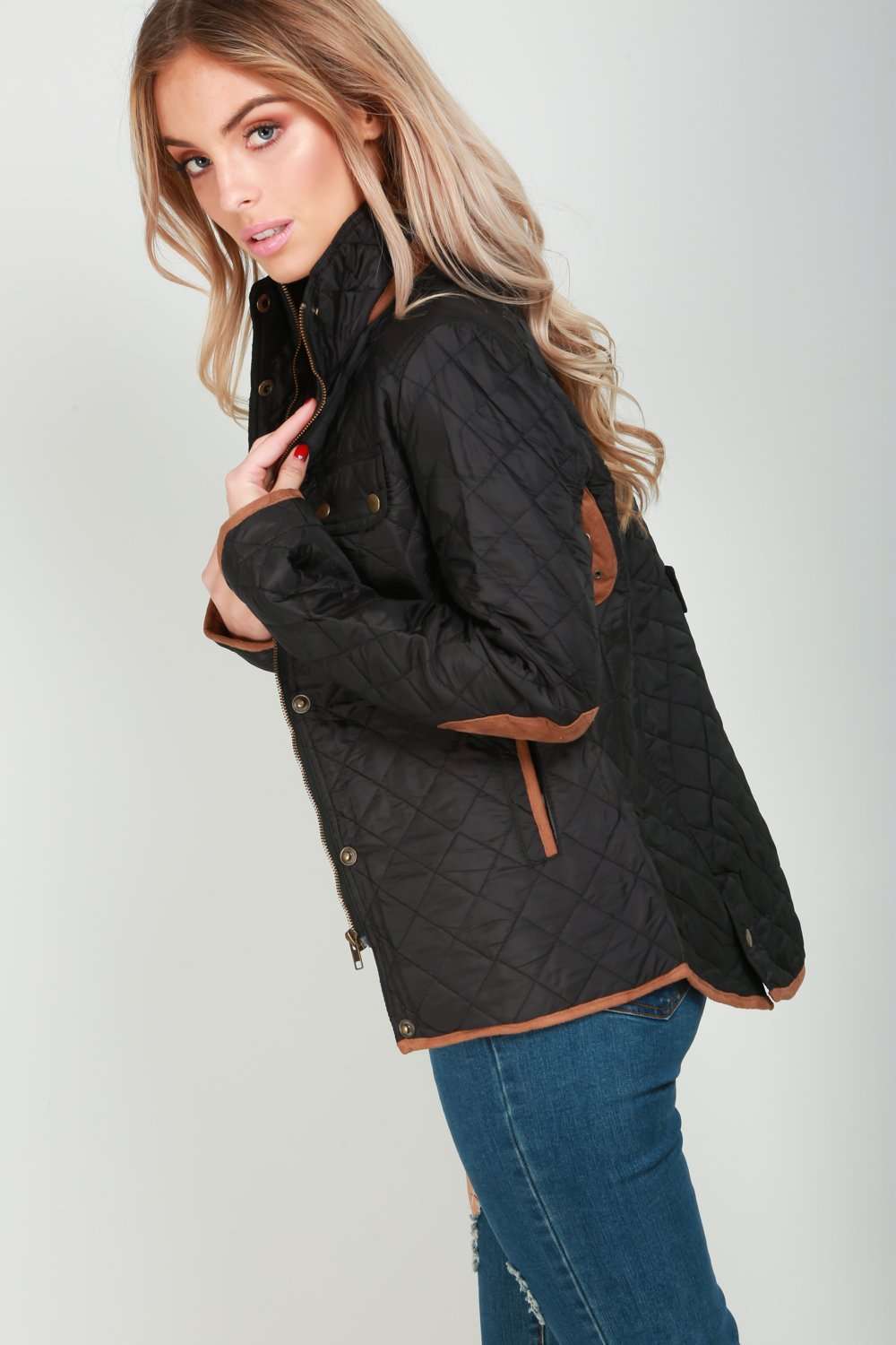 Ella Quilted Patched Jacket - bejealous-com