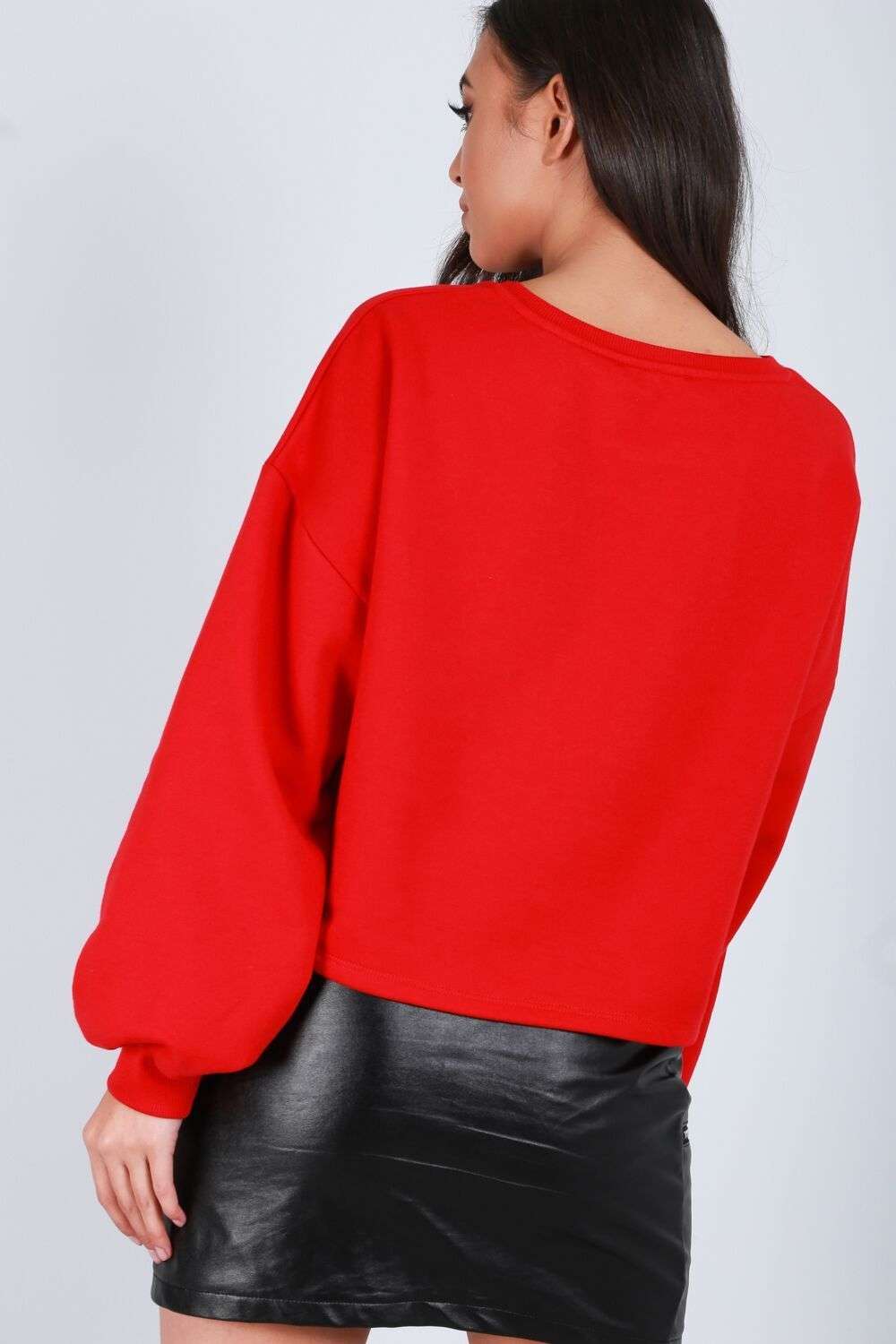 Ella Wild West Slogan Cropped Sweatshirt - bejealous-com