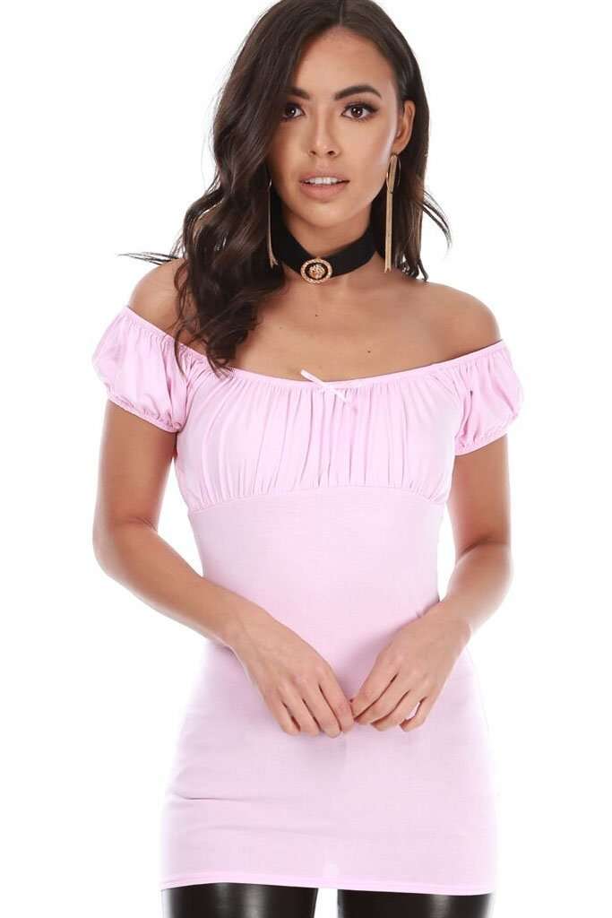 Ellie Off Shoulder Ruffled Gypsy Top - bejealous-com