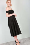 Ellie Plus Size Bardot Swing Dress - bejealous-com