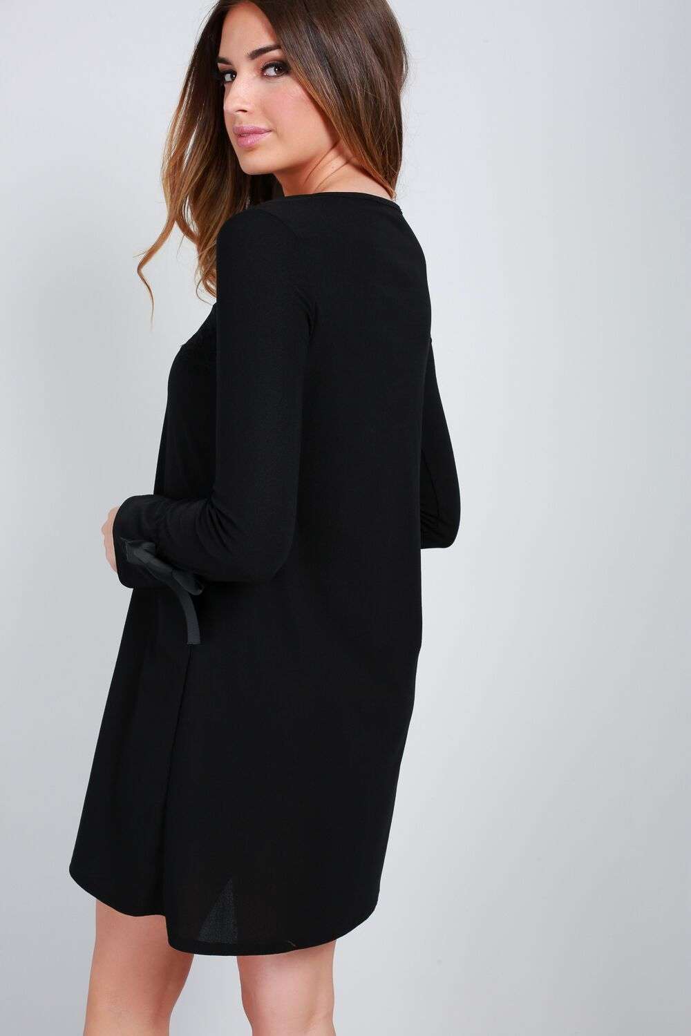 Ellija Long Sleeve Shift Dress - bejealous-com