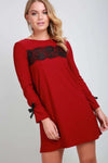 Ellija Long Sleeve Shift Dress - bejealous-com