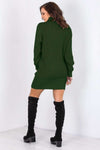 Elouise Roll Neck Knitted Jumper Dress - bejealous-com
