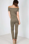 Elsie Off Shoulder Slim Leg Jumpsuit - bejealous-com