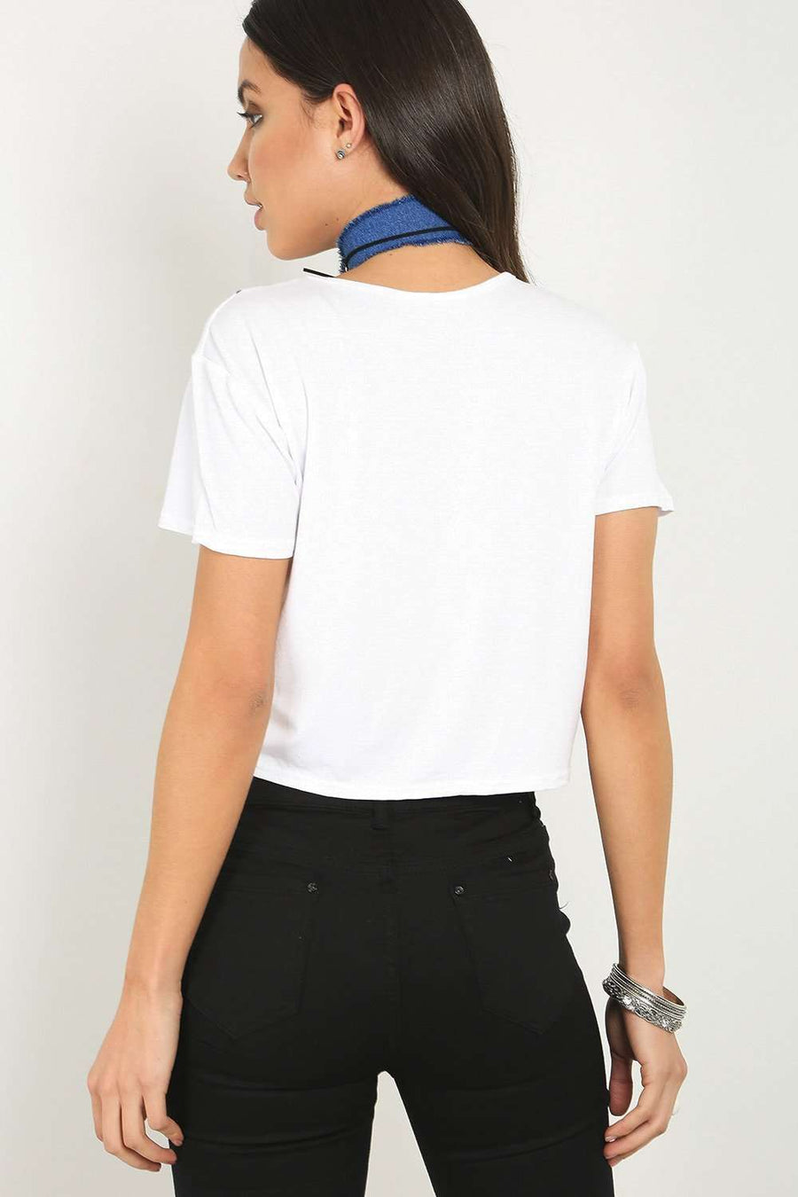 Emellie Scallop Hem Crop Top - bejealous-com