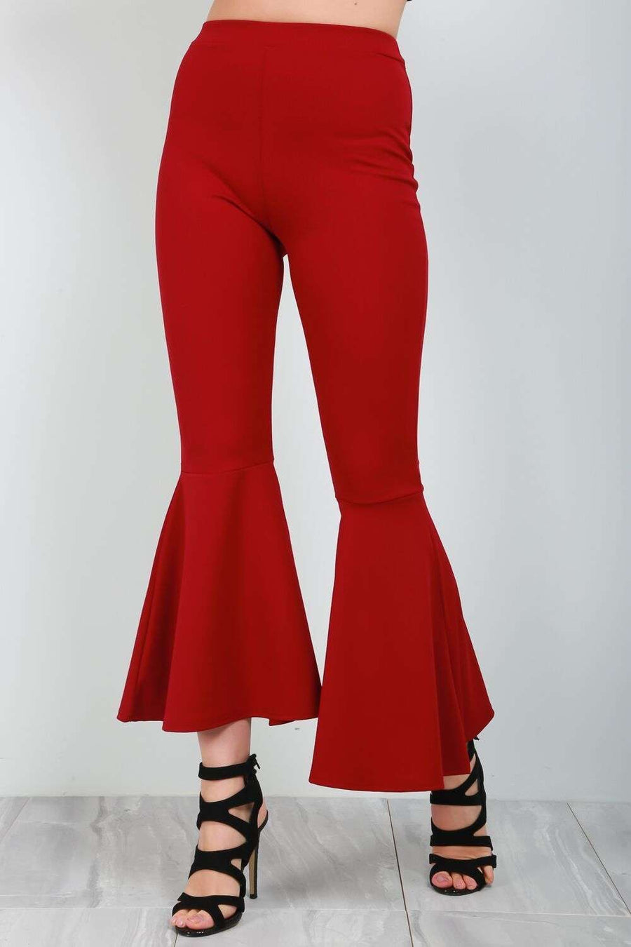 Emilia High Waist Flare Leg Trousers - bejealous-com