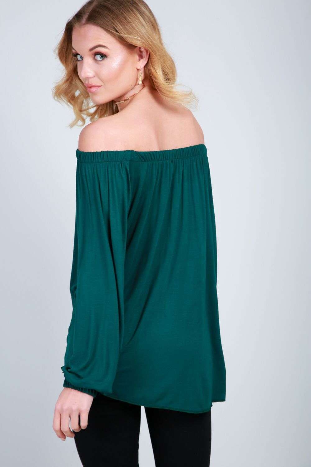 Erin Off Shoulder Button Front Top - bejealous-com