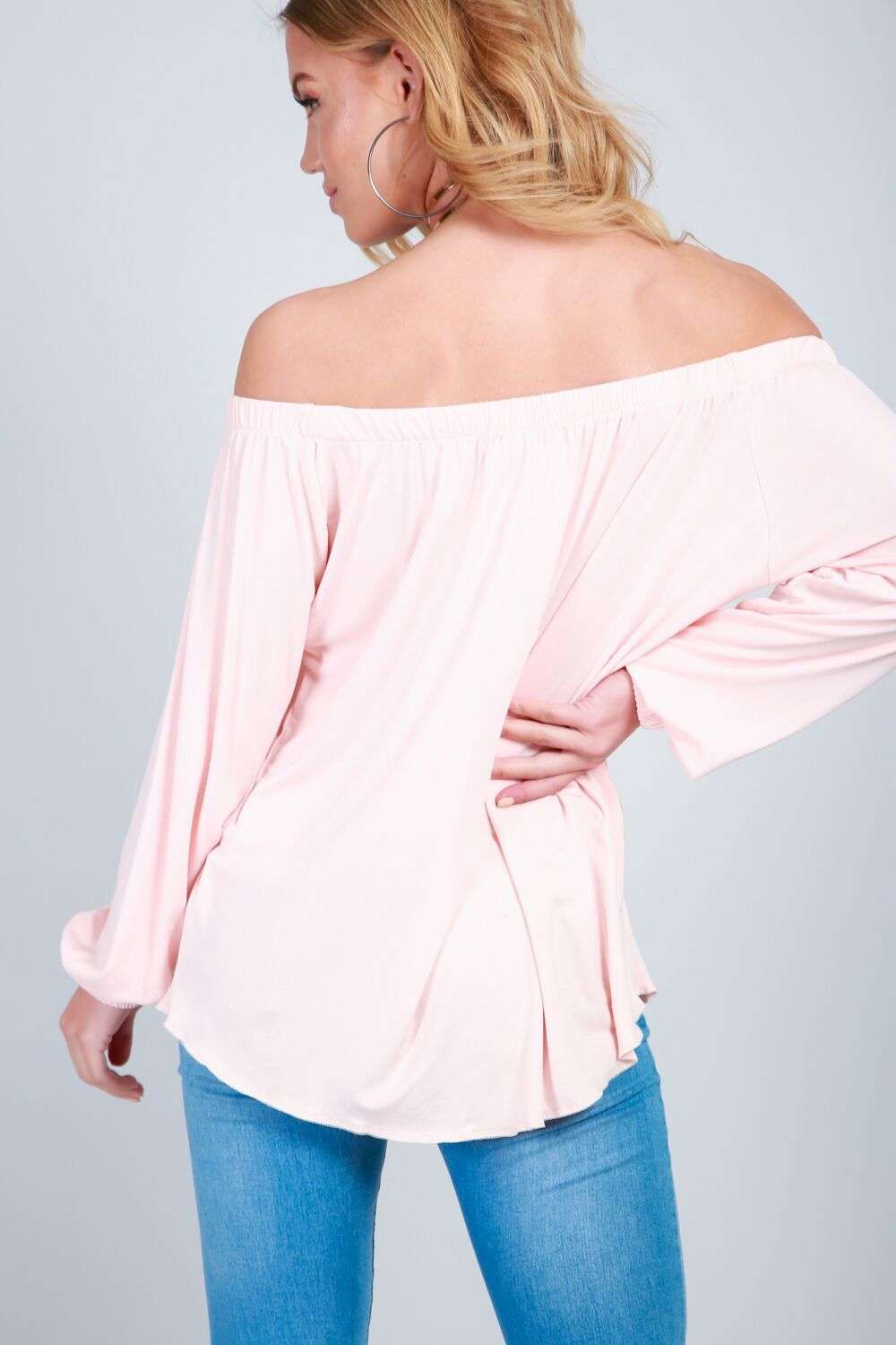 Erin Off Shoulder Button Front Top - bejealous-com