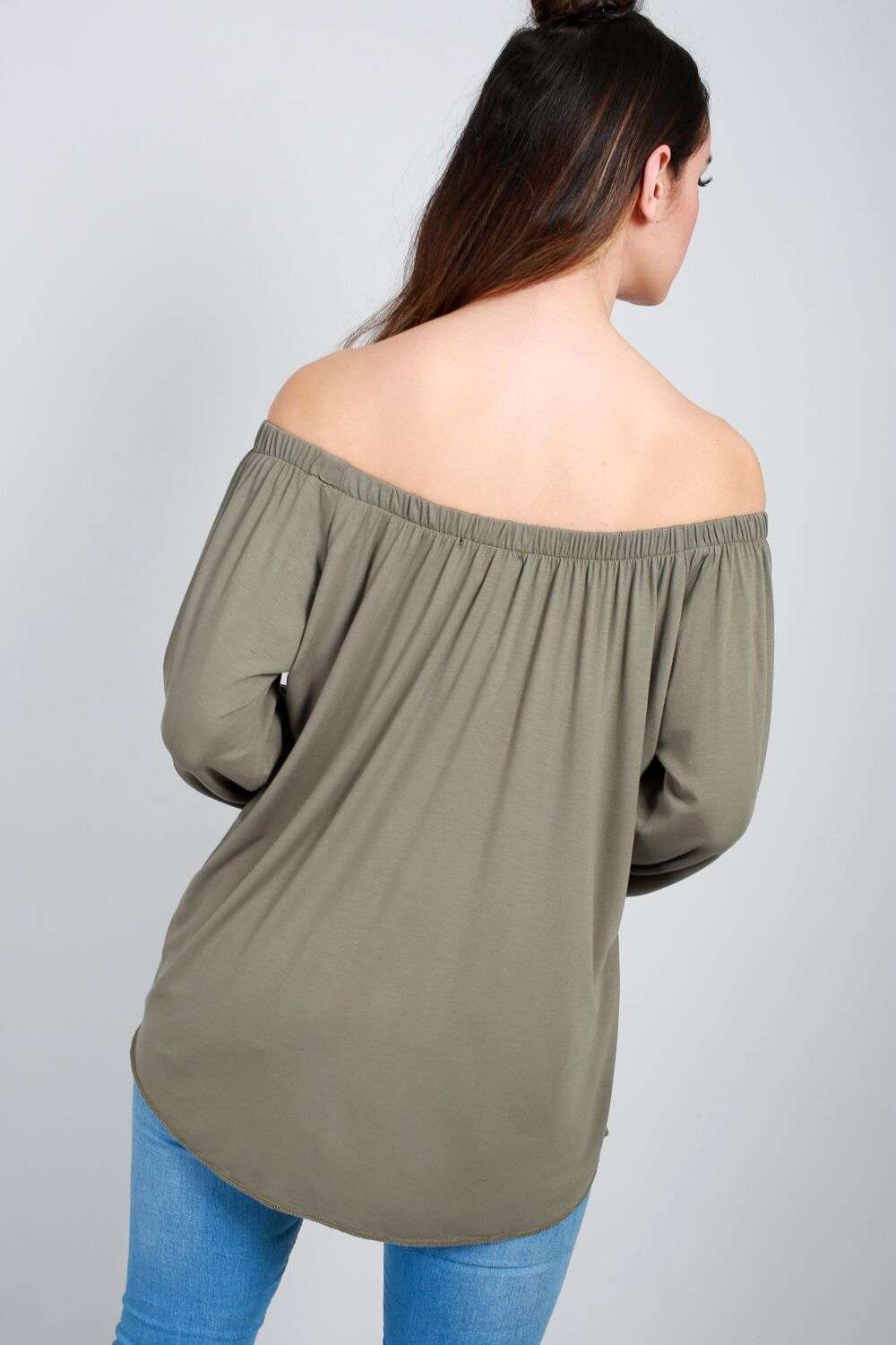 Erin Off Shoulder Button Front Top - bejealous-com