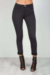 Esme High Waisted Grey Skinny Fit Jeans - bejealous-com
