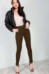Esme High Waisted Grey Skinny Fit Jeans - bejealous-com
