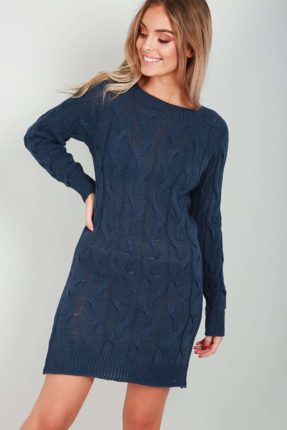 Esme Knitted Jumper Dress - bejealous-com