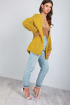 Esmee Bubble Sleeve Oversized Knitted Cardigan - bejealous-com