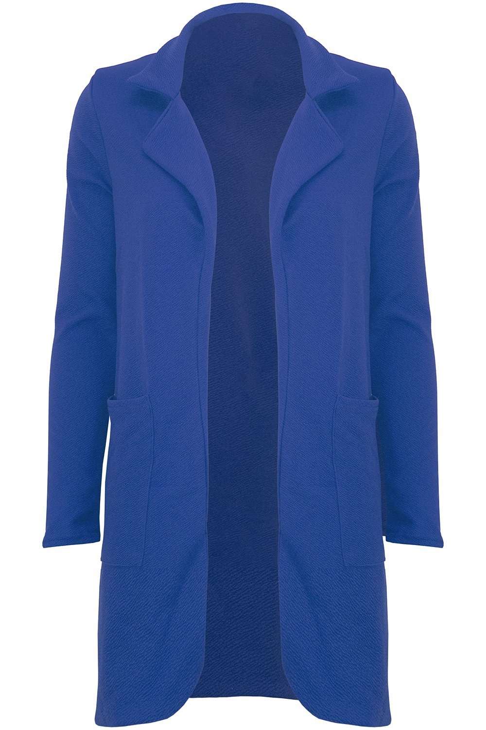 Esmee Open Front Long Line Blazer Jacket - bejealous-com