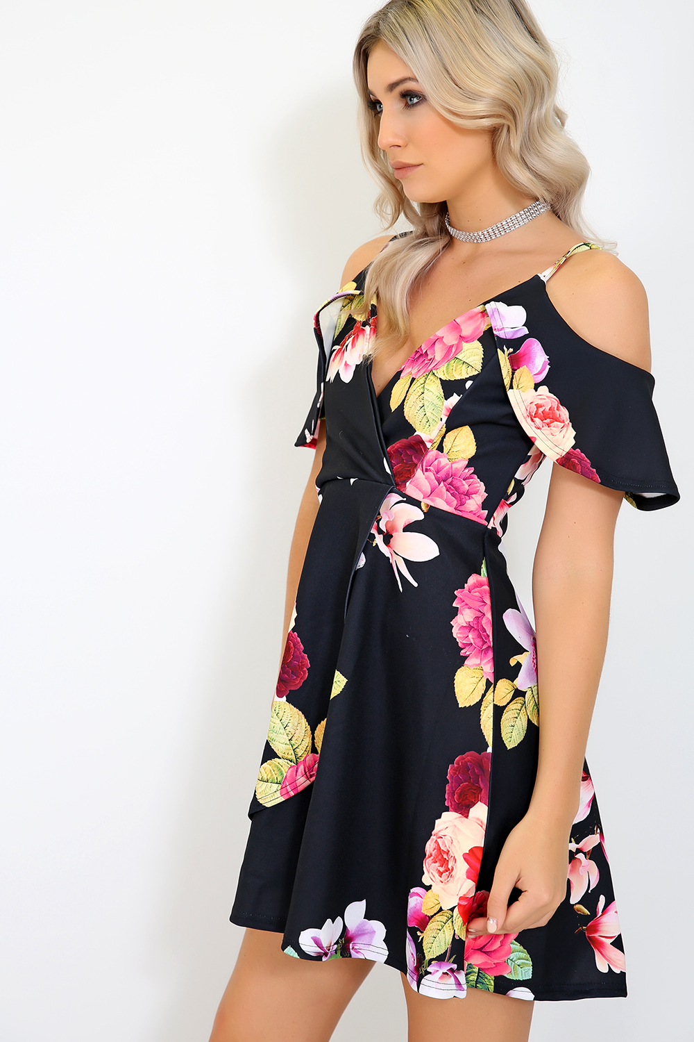 Evelyn Floral Mini Dress - bejealous-com