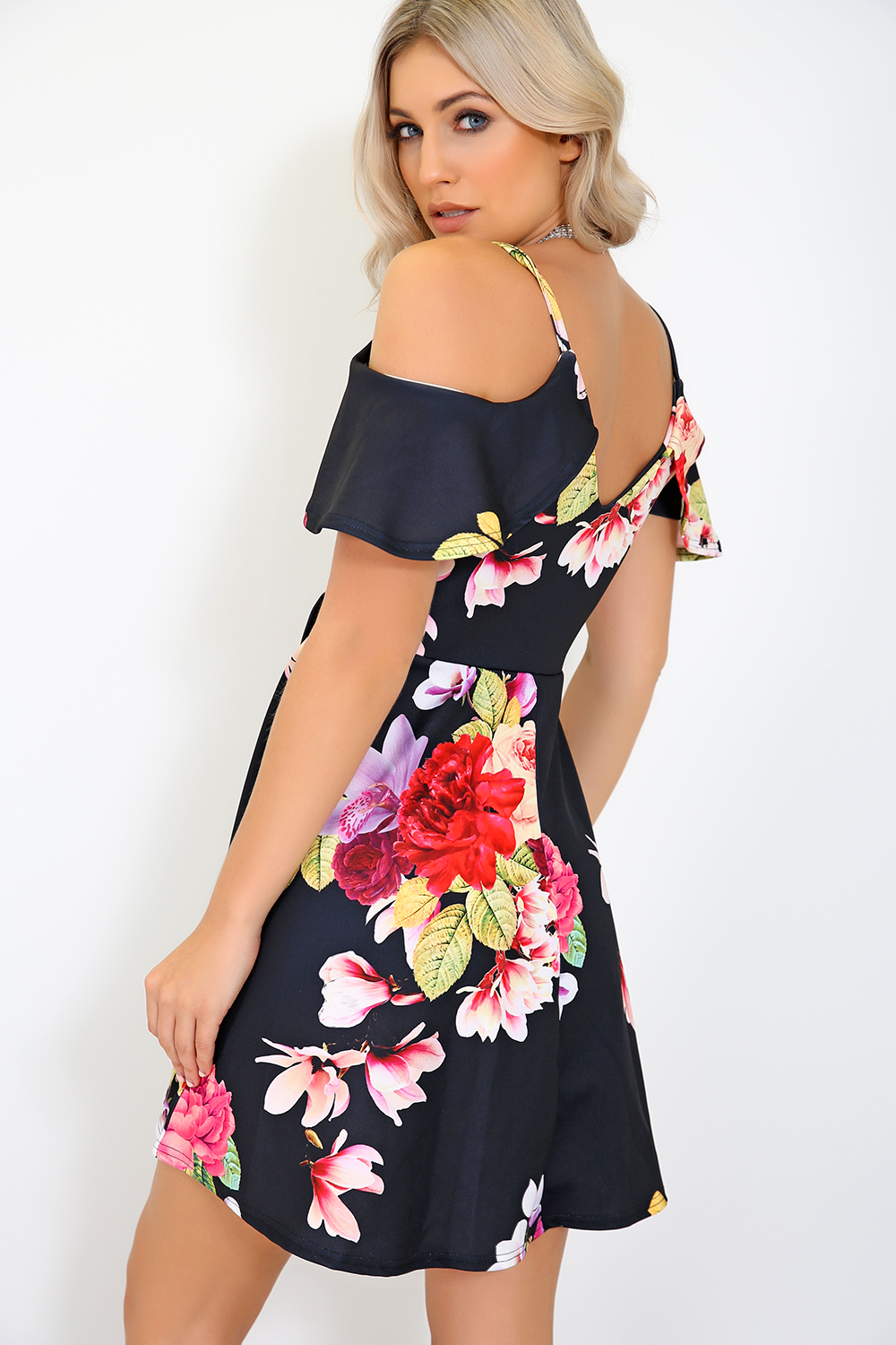 Evelyn Floral Mini Dress - bejealous-com