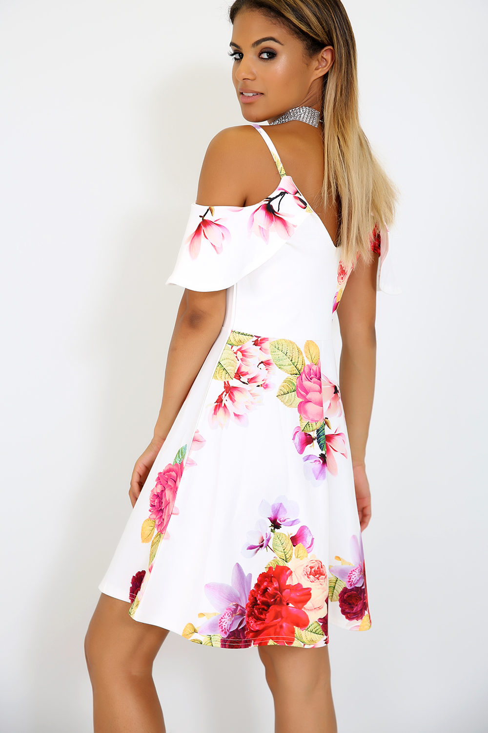 Evelyn Floral Mini Dress - bejealous-com