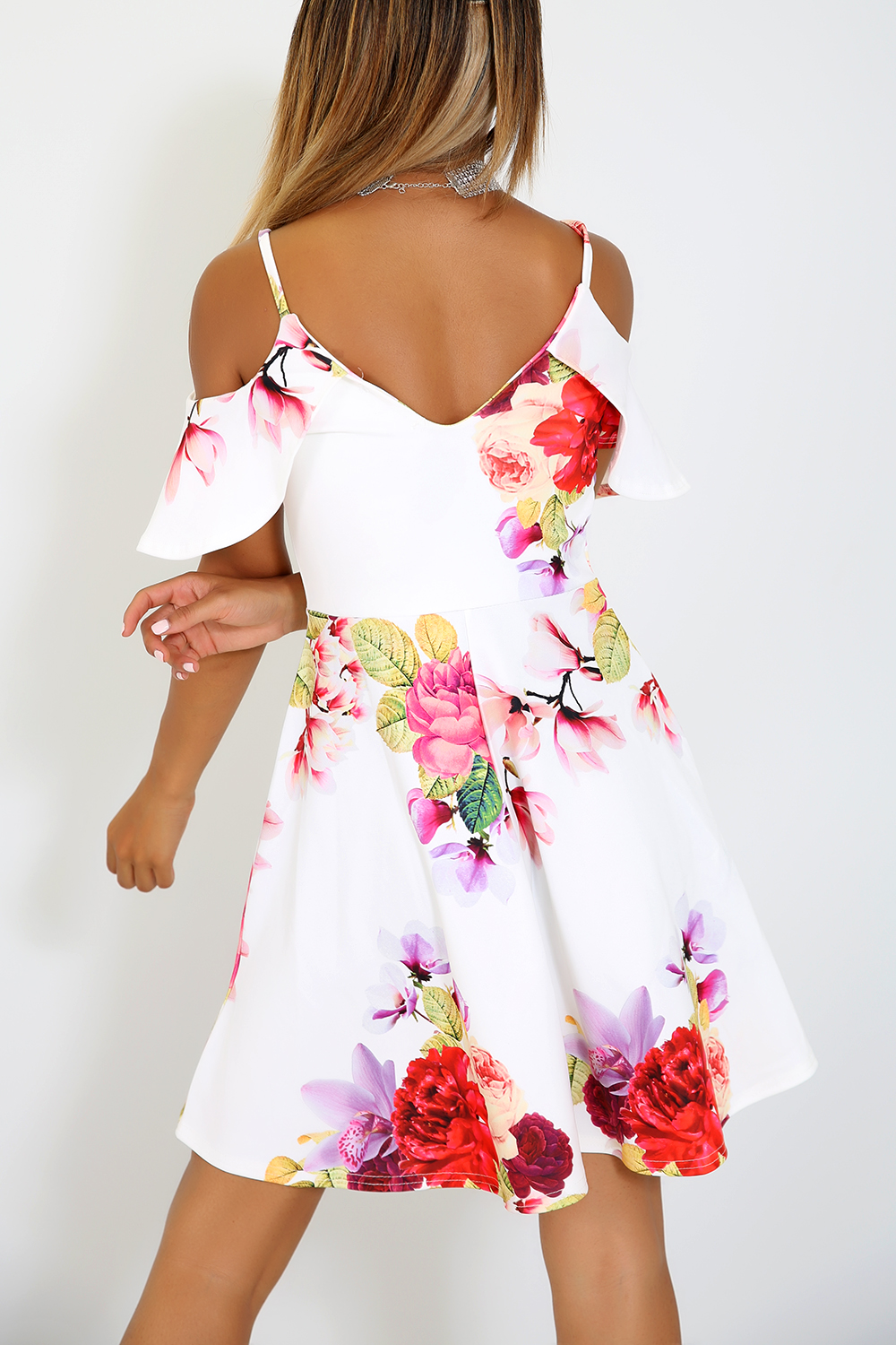Evelyn Floral Mini Dress - bejealous-com
