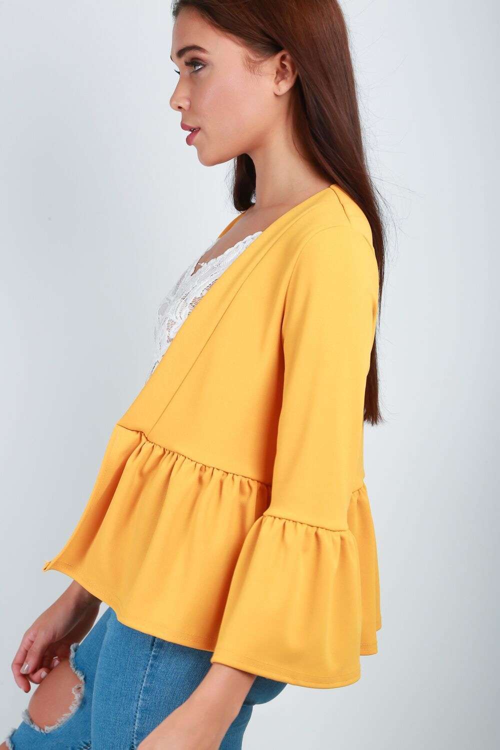 Evie Frill Trim Jacket - bejealous-com