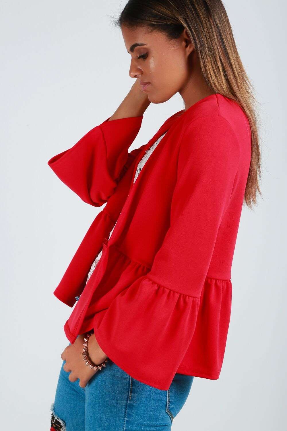 Evie Frill Trim Jacket - bejealous-com