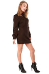 Fran Long Sleeve Oversized Knitted Jumper Dress - bejealous-com