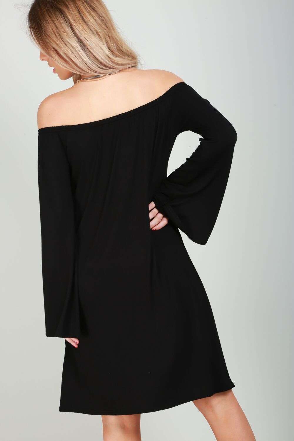 Fran Off Shoulder Dress - bejealous-com