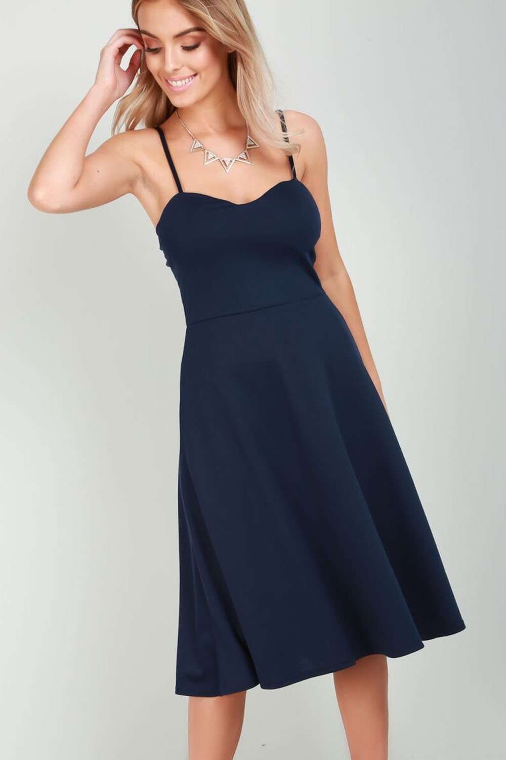 Frankie Strappy Midi Skater Dress - bejealous-com