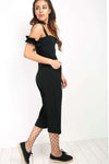 Freya Bardot Culotte Leg Frilly Jumpsuit - bejealous-com