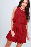 Freya Tiered Frill Mini Dress - bejealous-com