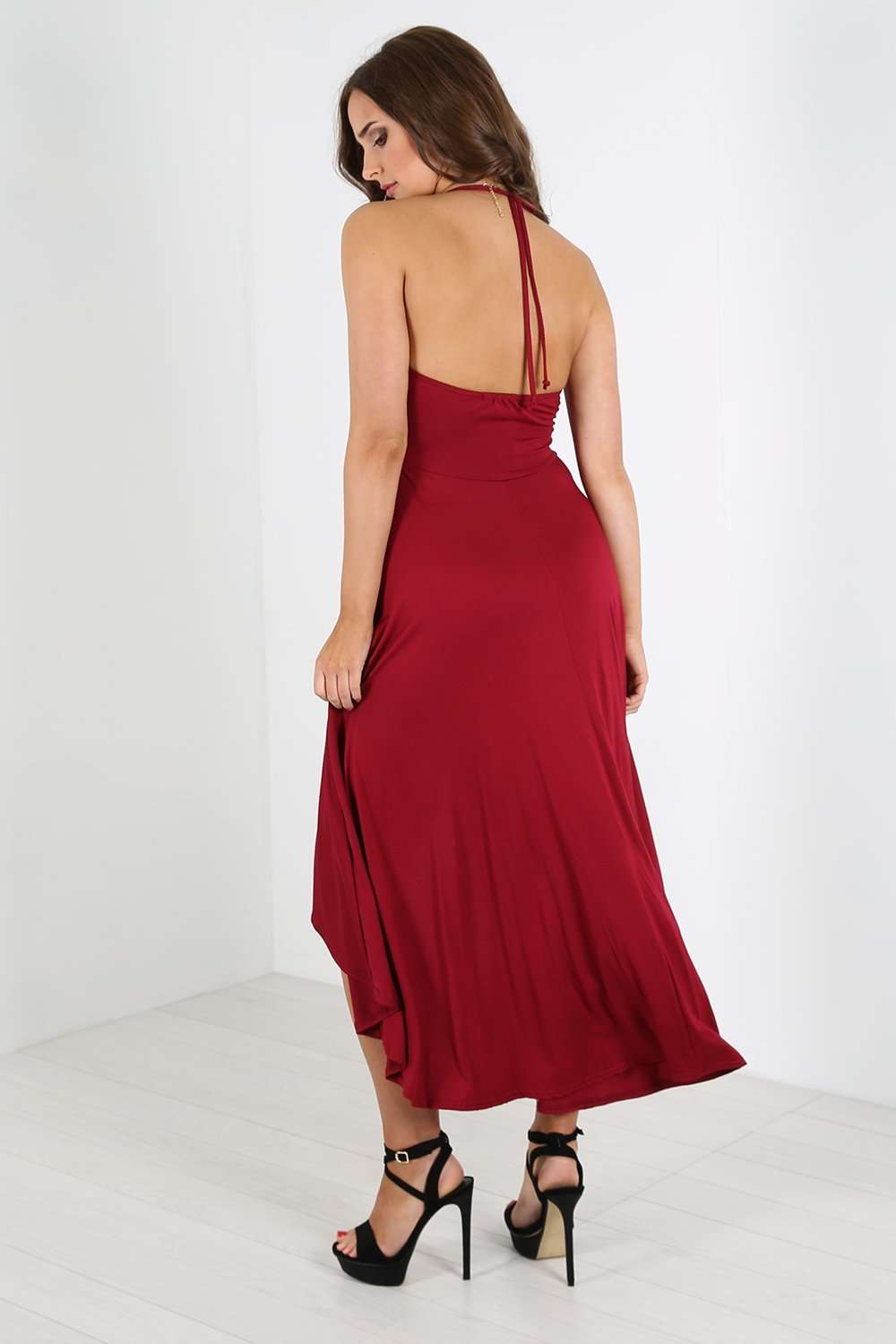 Geo Halterneck Midi Dress - bejealous-com