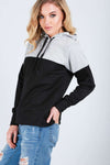 Georja Colour Block Hooded Sweatshirt - bejealous-com
