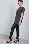 Geraldine Short Sleeve Plain Baggy Jersey Tshirt - bejealous-com