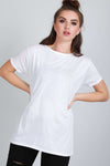 Geraldine Short Sleeve Plain Baggy Jersey Tshirt - bejealous-com