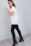 Geraldine Short Sleeve Plain Baggy Jersey Tshirt - bejealous-com