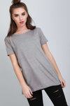 Geraldine Short Sleeve Plain Baggy Jersey Tshirt - bejealous-com