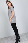 Geraldine Short Sleeve Plain Baggy Jersey Tshirt - bejealous-com