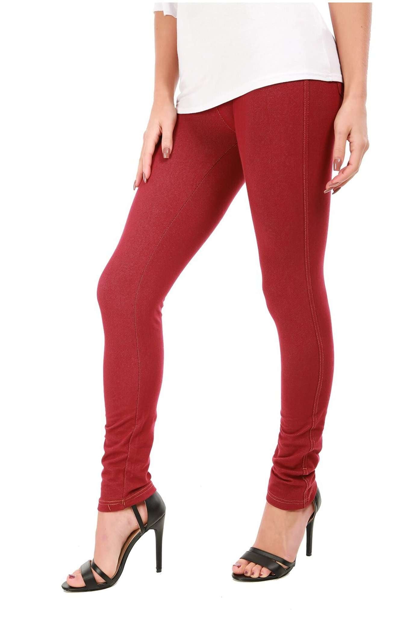 Geraldine Stretch Skinny Fit Plain Denim Jeggings - bejealous-com