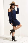 Grace Chunky Knit Baggy Jumper Dress - bejealous-com