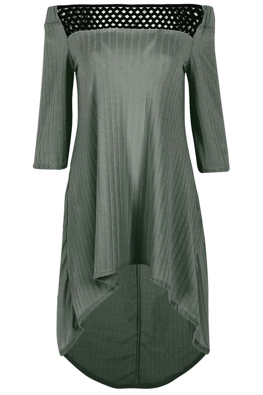 Grace Plus Size Bardot Swing Dress - bejealous-com