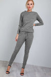 Hailey Fine Knit Studded Lounge Wear Set - bejealous-com