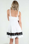 Haillee Halterneck Lace Skater Dress - bejealous-com