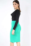 Hailsee High Waist Midi Pencil Skirt - bejealous-com