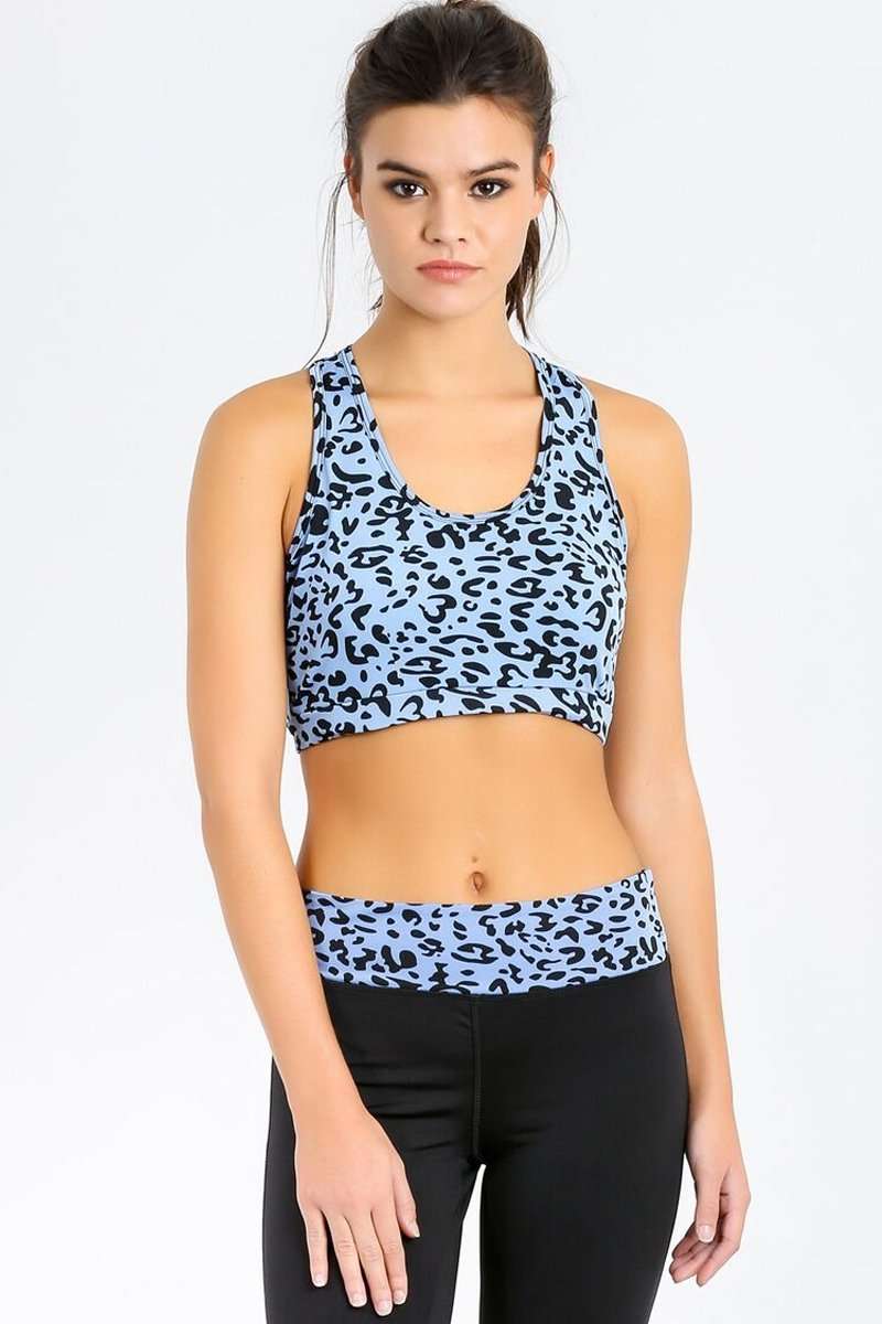 Haily Leopard Print Gym Top - bejealous-com