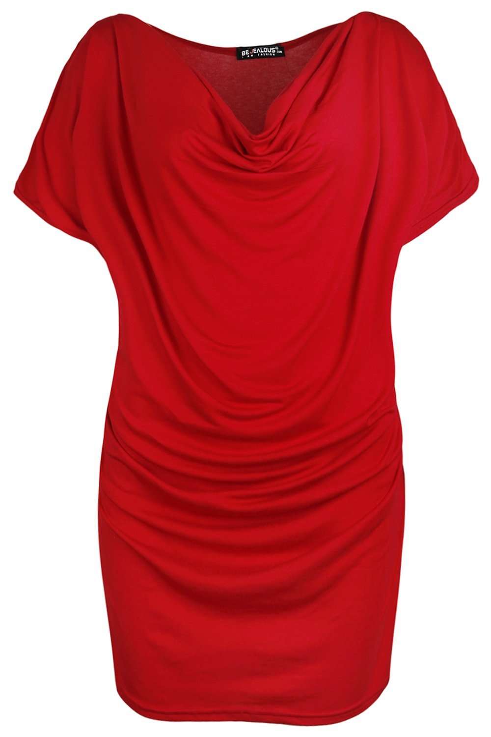 Harper Cowl Neck Gathered Jersey TShirt - bejealous-com
