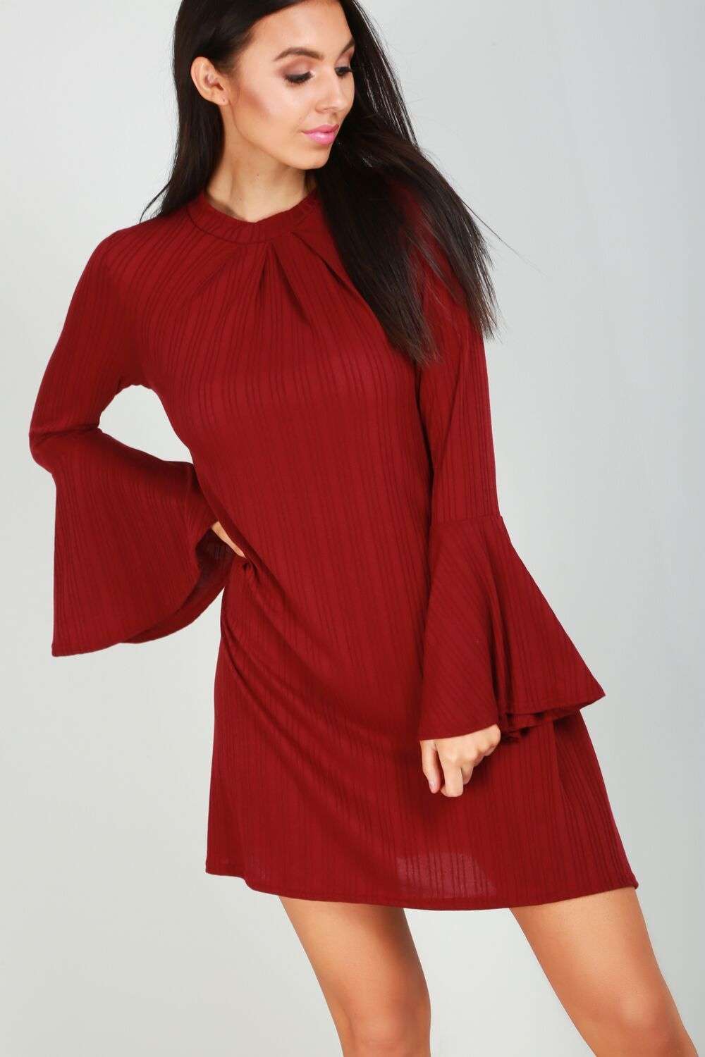 Harriet Flare Sleeve Dress - bejealous-com