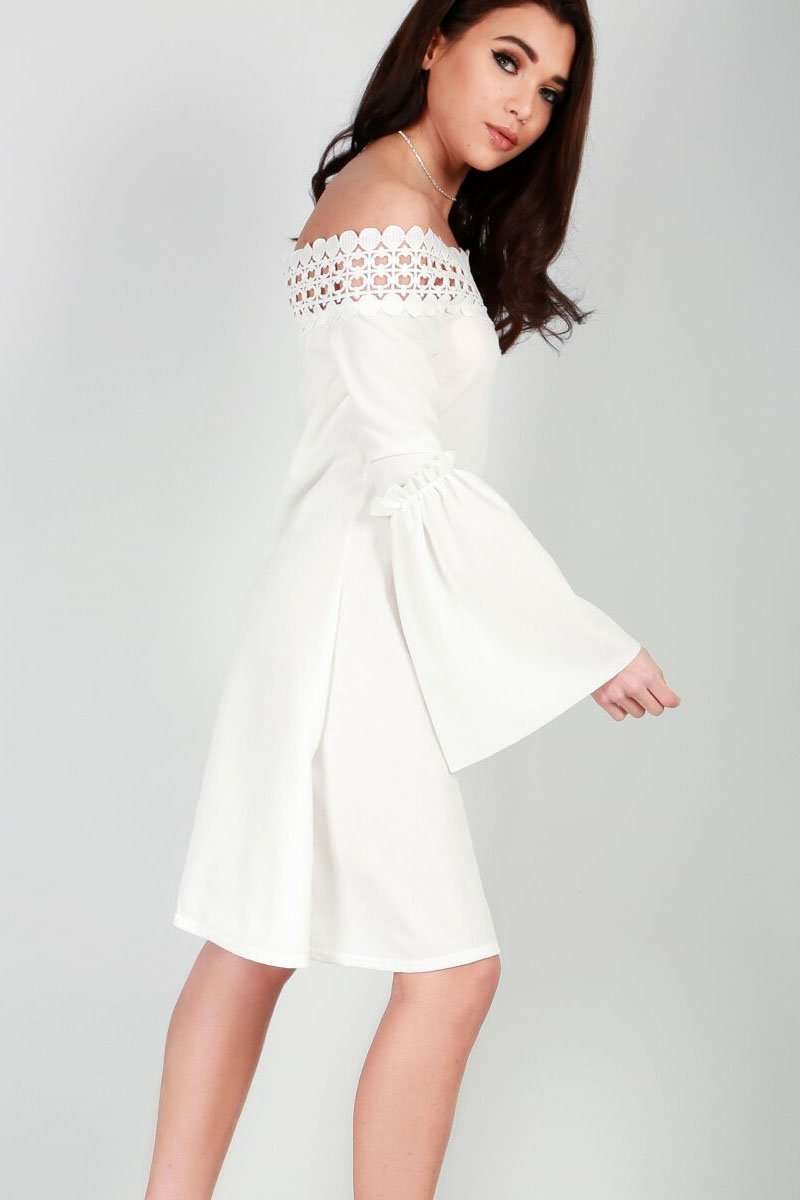 Harriet Plus Size Off Shoulder Midi Dress - bejealous-com