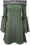 Harriet Plus Size Off Shoulder Midi Dress - bejealous-com