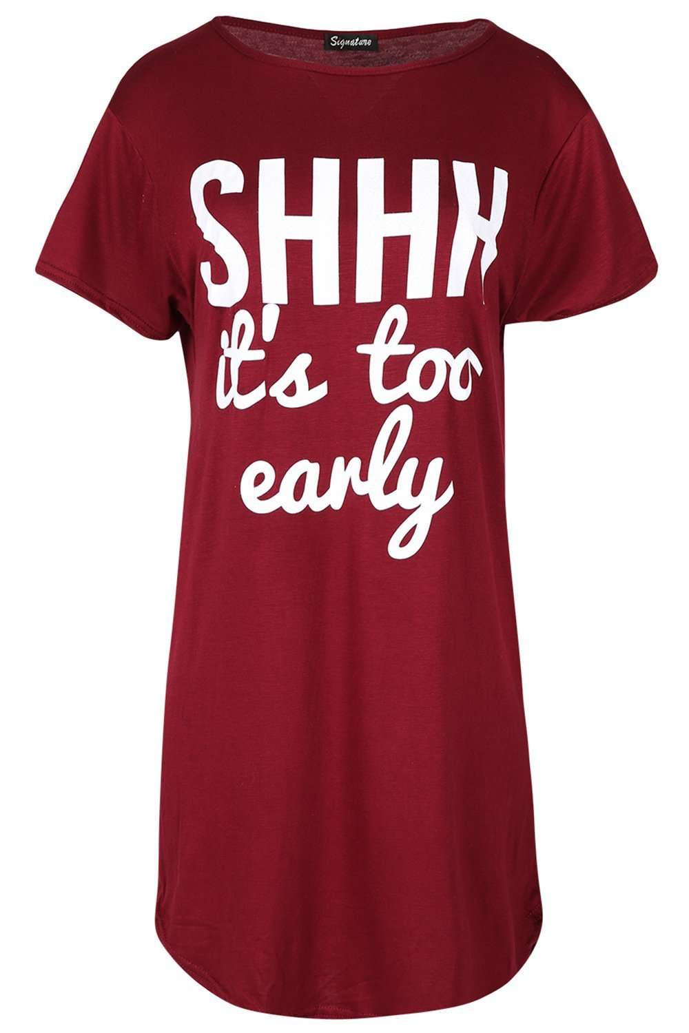 Harriet Shh Slogan Print Jersey Night Dress - bejealous-com